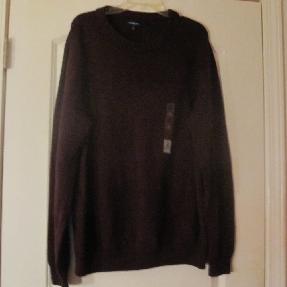 Croft&Barrow Mens Burgandy  CrewNeck Sweater XL